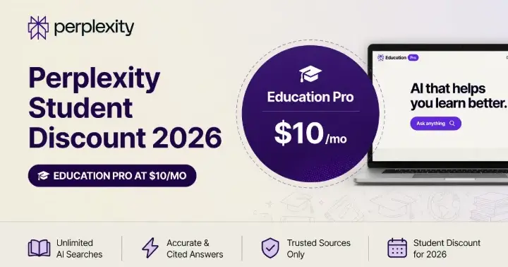 Perplexity Student Discount 2026: Education Pro at $10/mo