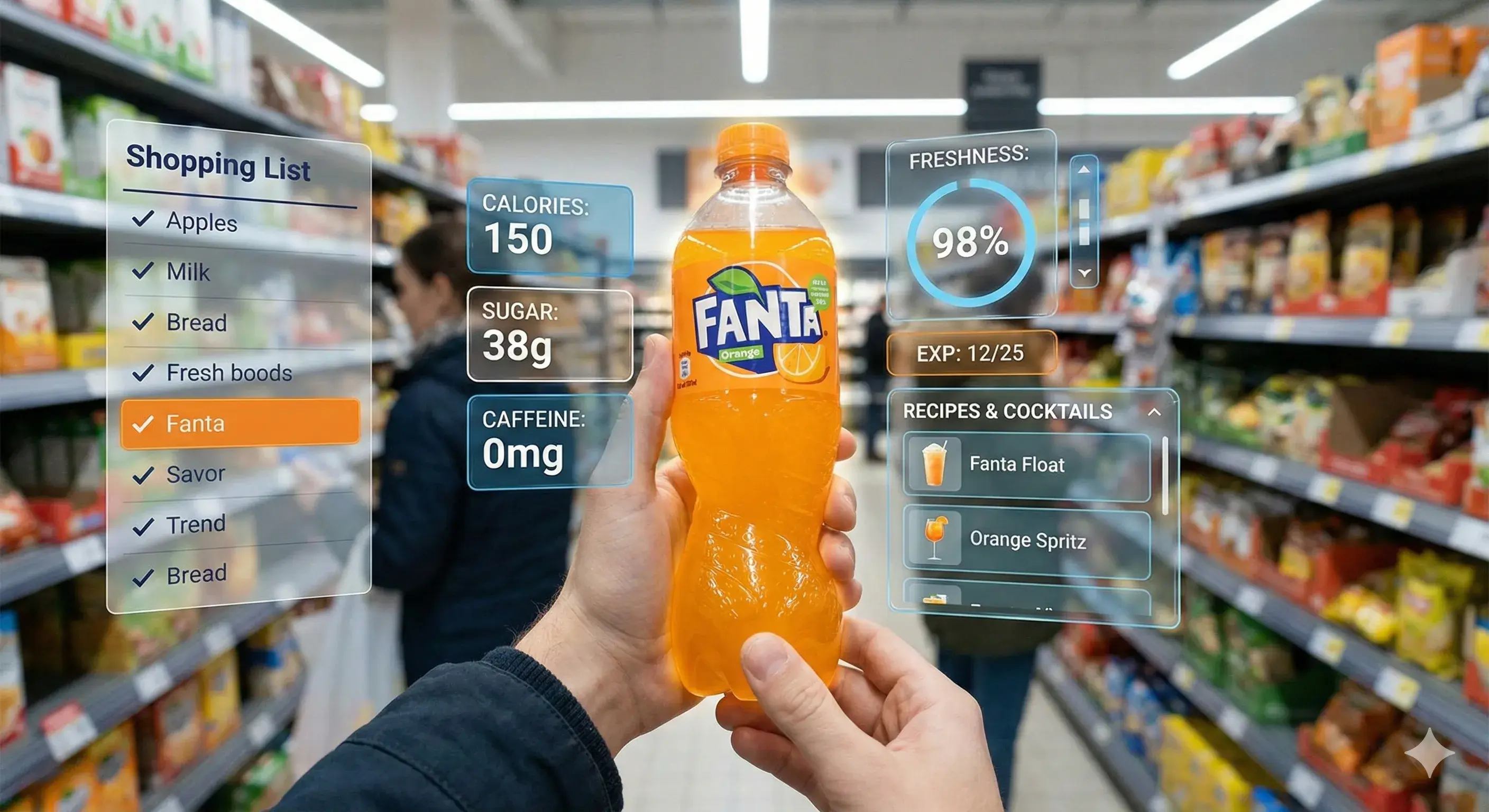 First-Person AR Supermarket Shopping Experience