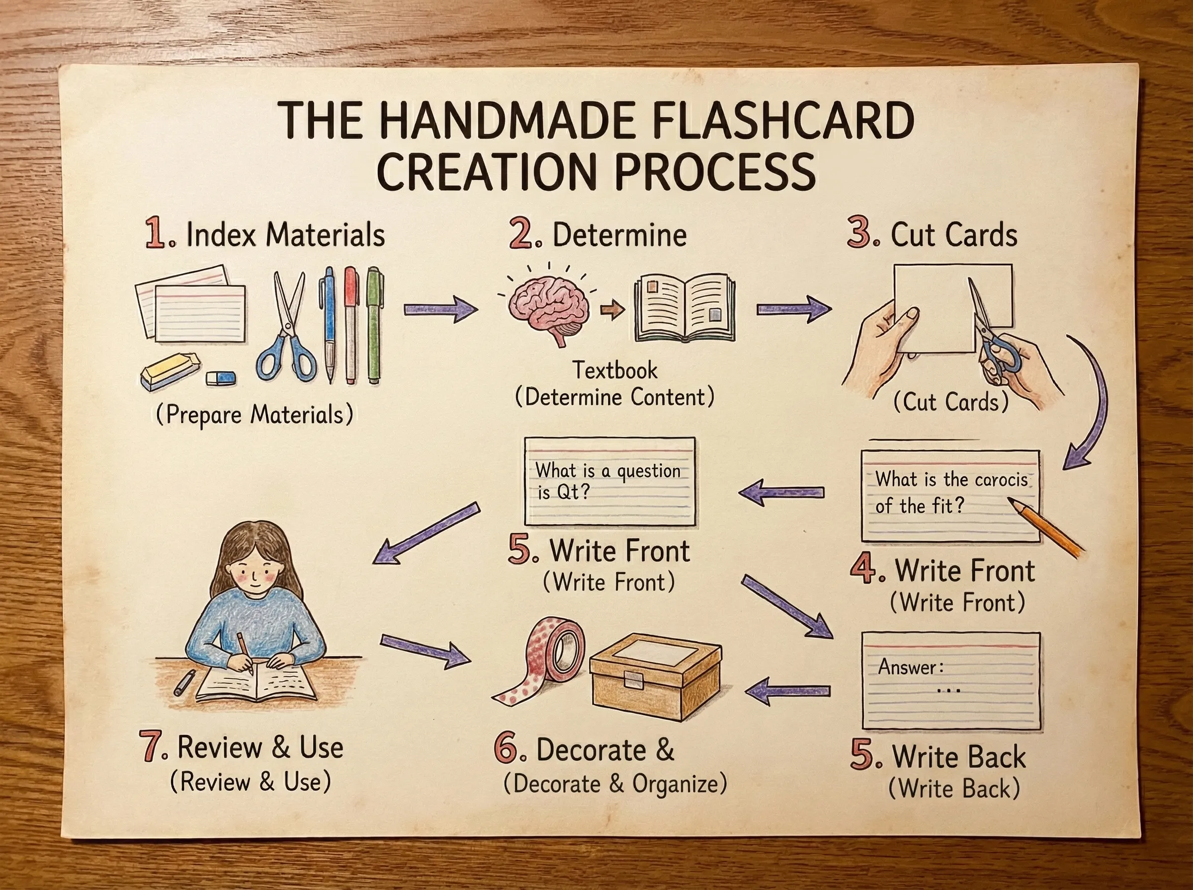 Traditional Flashcard Maker Process