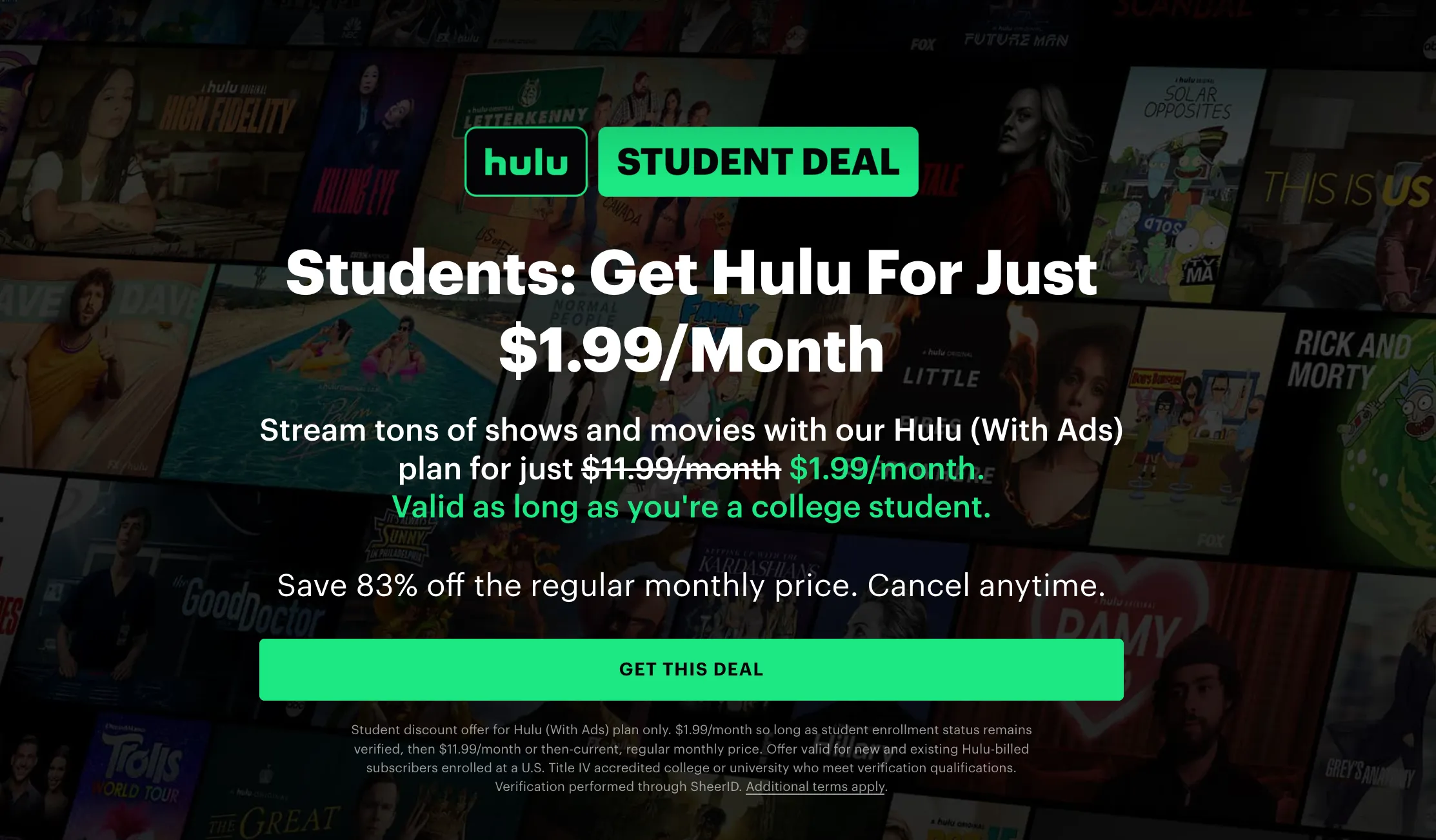 Disney student discount