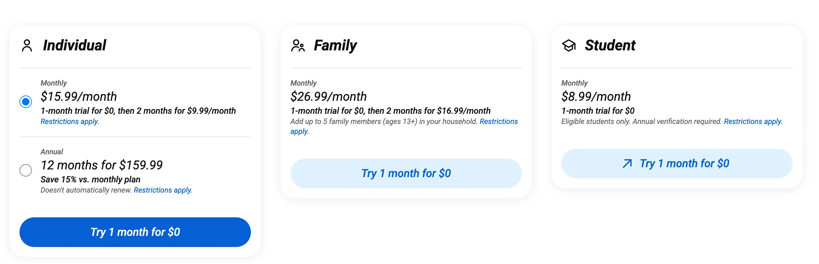 YouTube Premium Plan Price