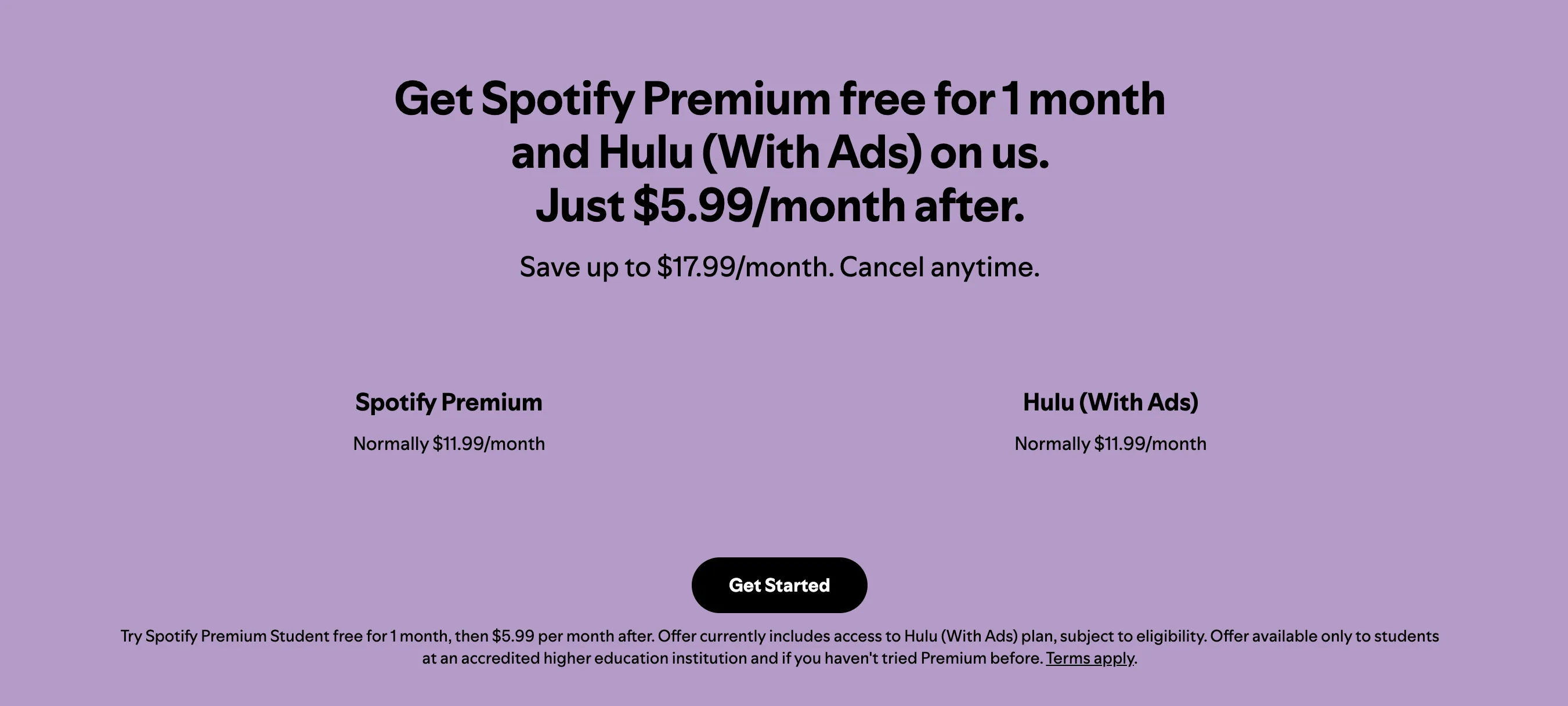 spotify student price diff