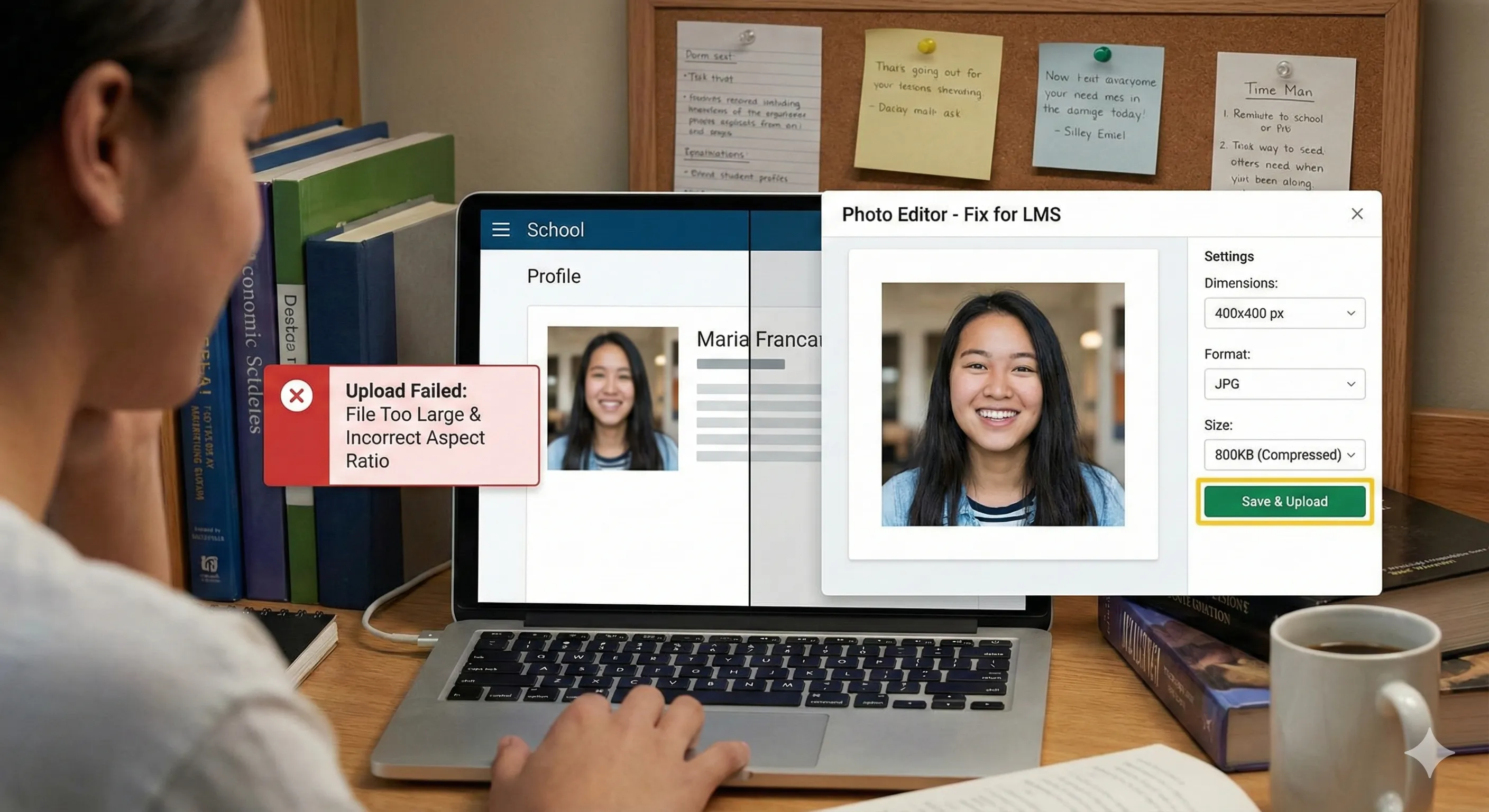 Fix LMS Profile Photo Upload Errors (Size, Format, Dimensions)