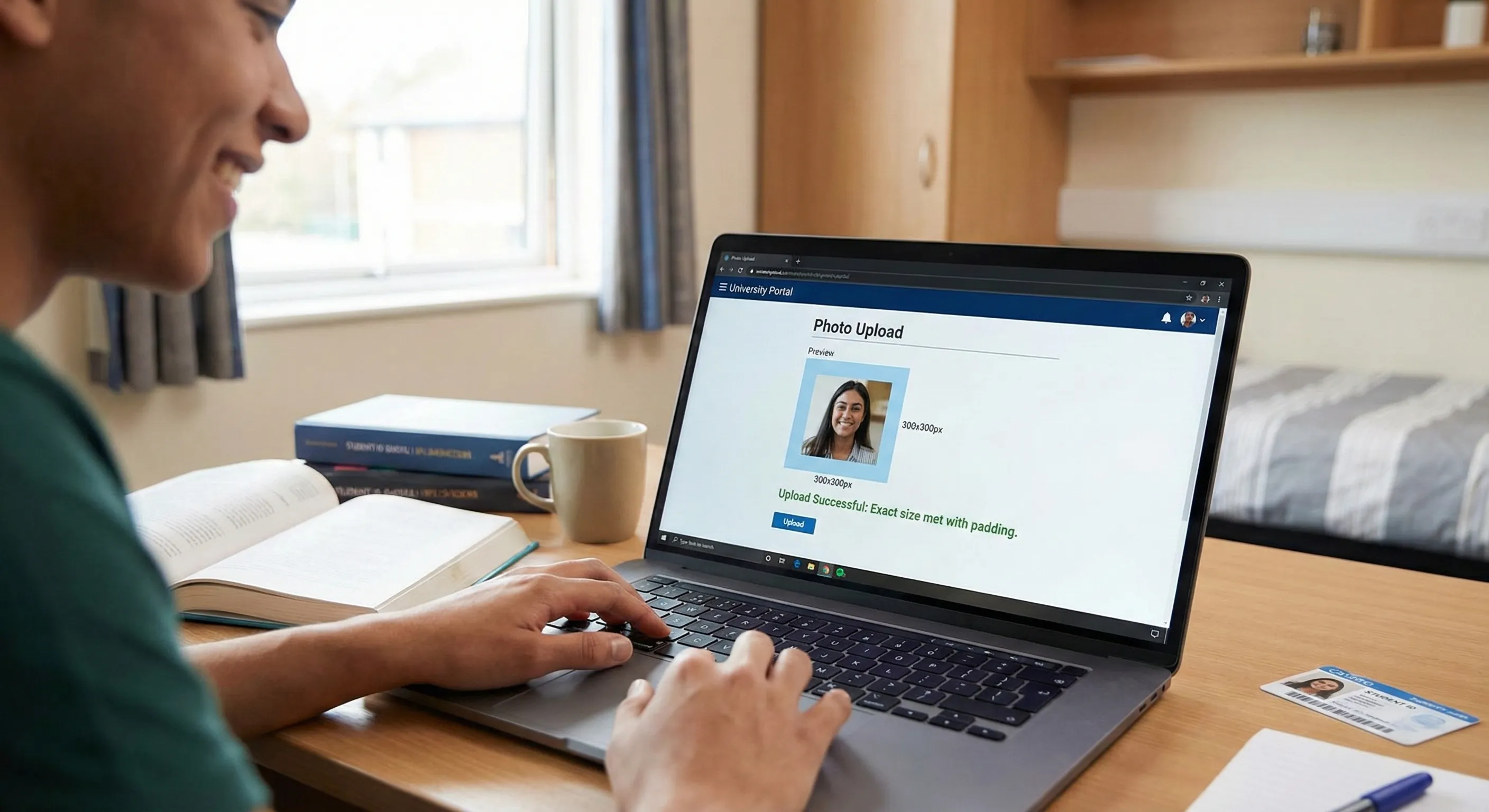 Meet exact portal requirements without cropping
