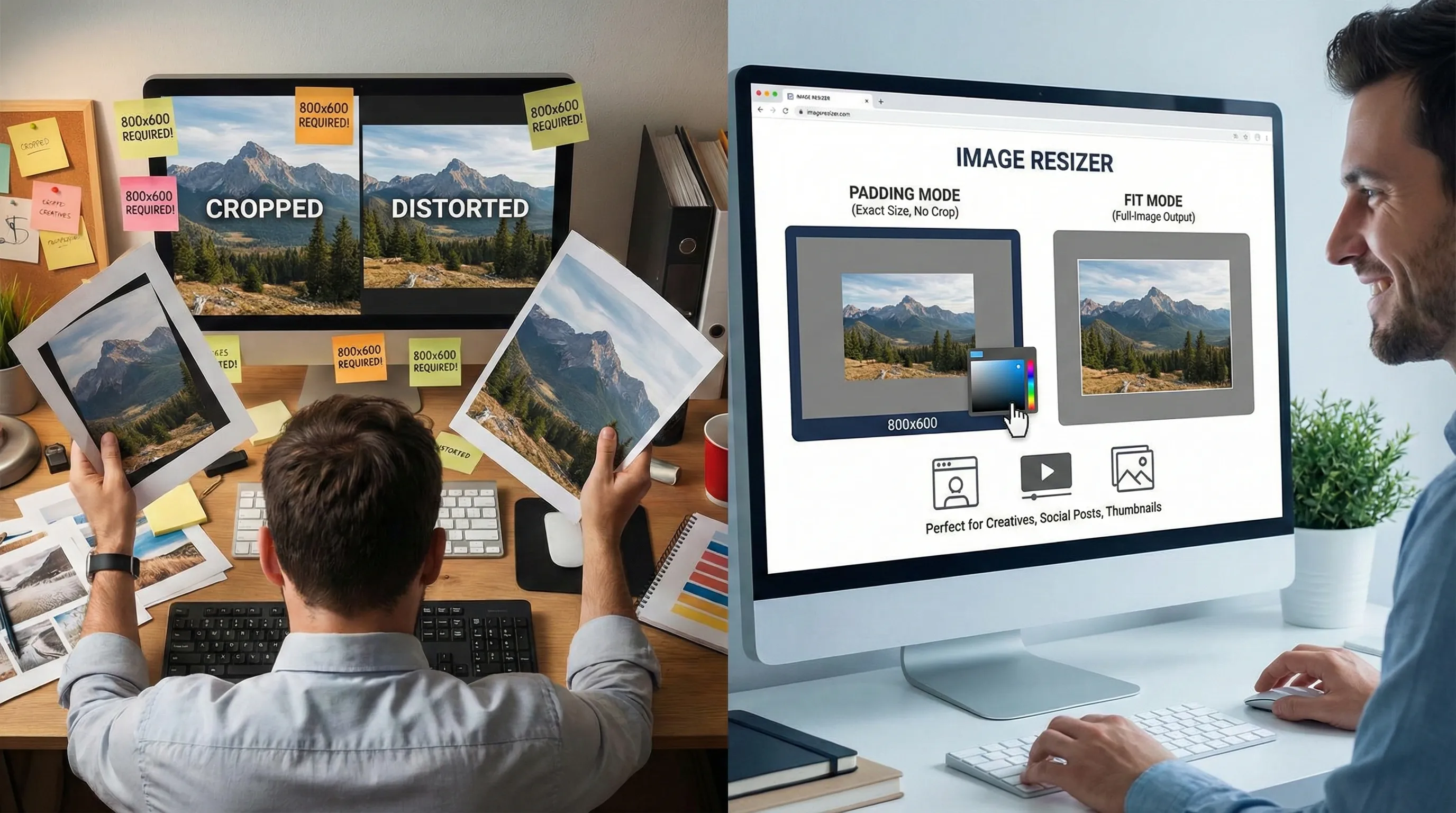 Struggling to Fit Images into Fixed Dimensions?