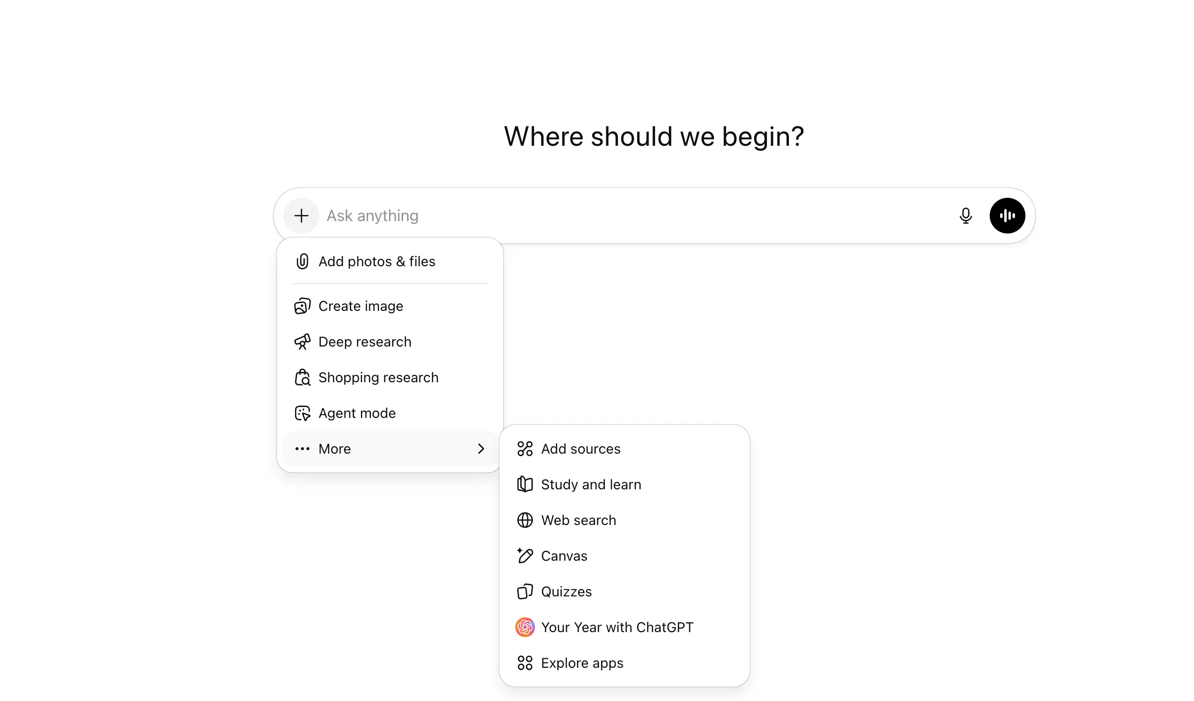 chatgpt plus subcription select mode