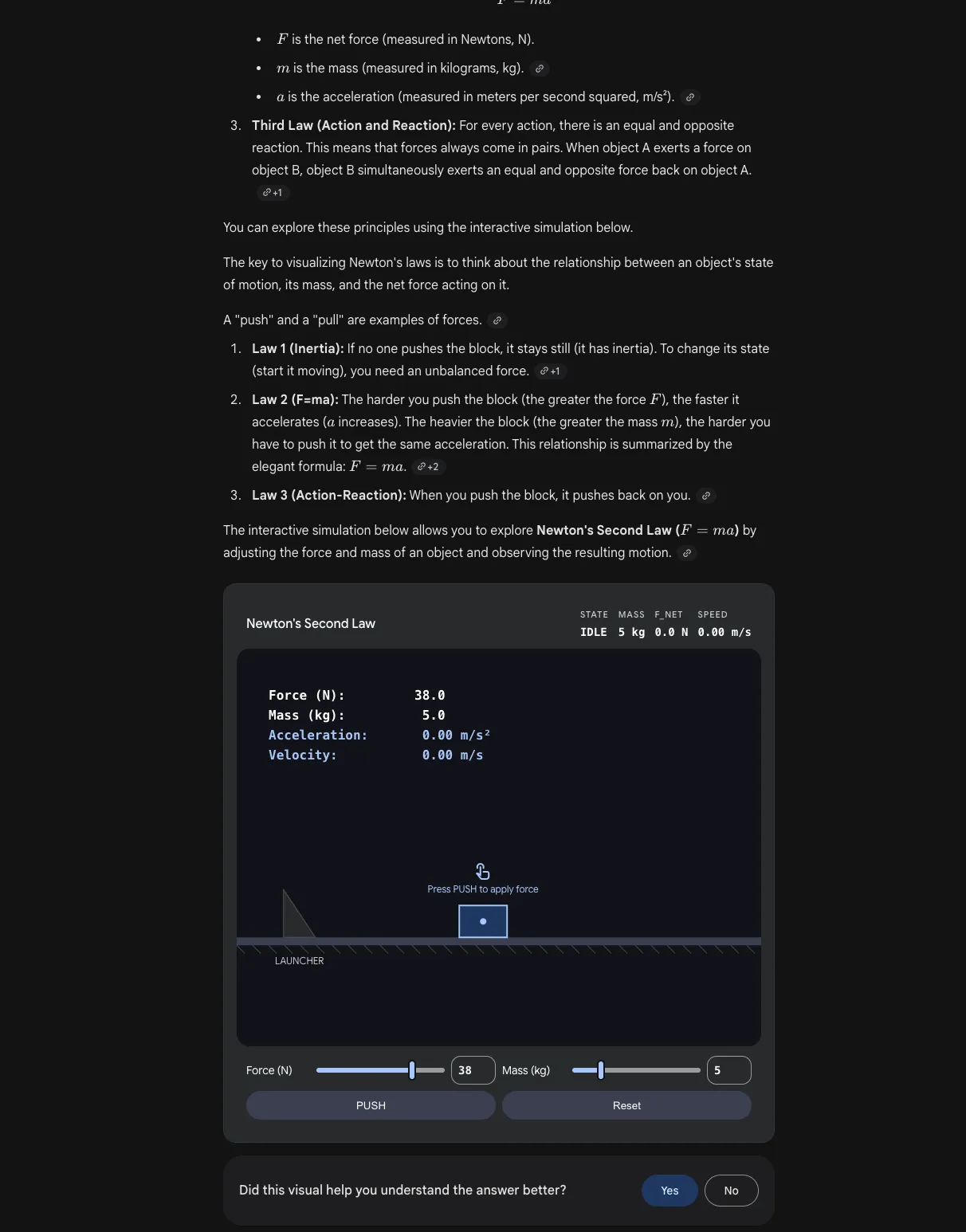 newton three laws presentation animation case
